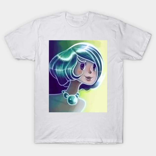 Green Girl T-Shirt by saradaboru